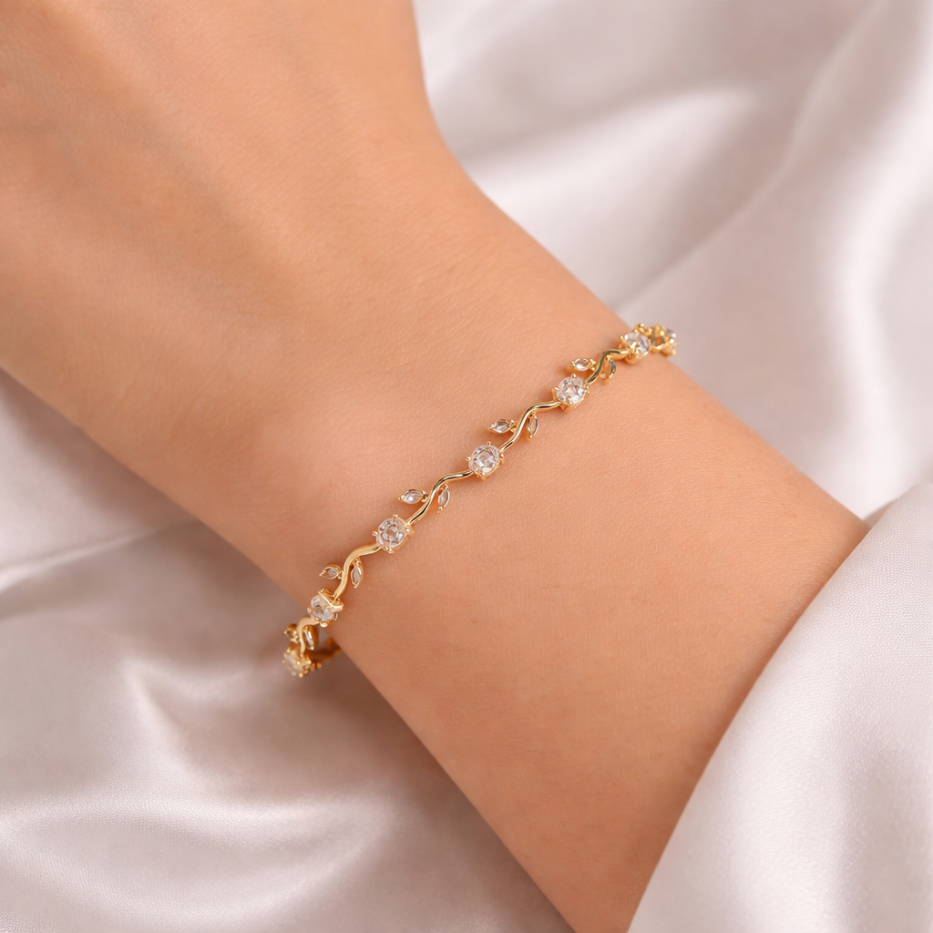 Golden Vine Tulip  Spark Bracelet
