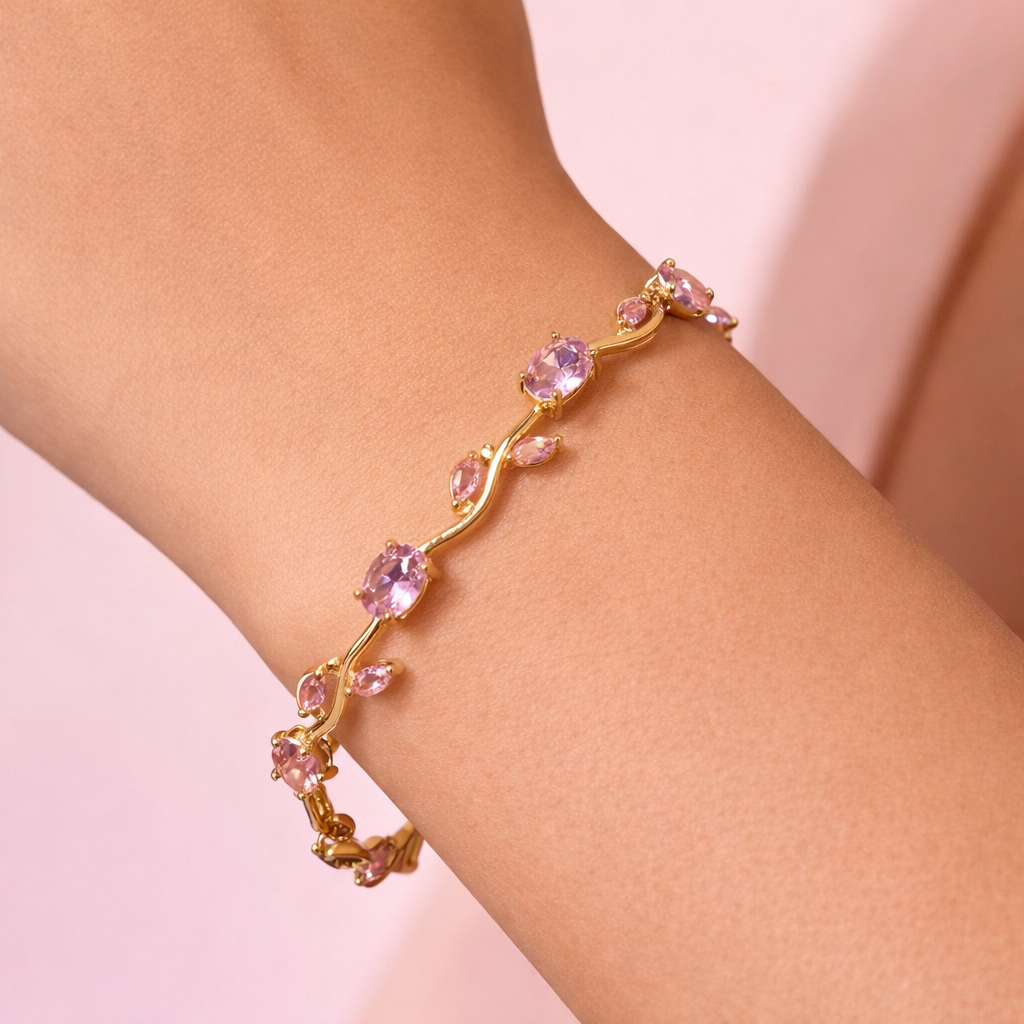 Blush Tulip Bloom Bracelet