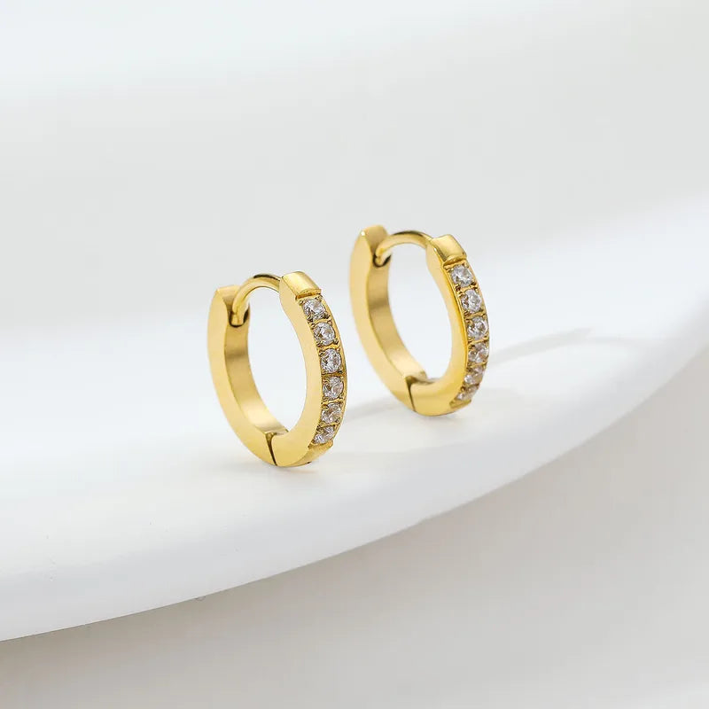 Celeste Crystal Huggie Earrings