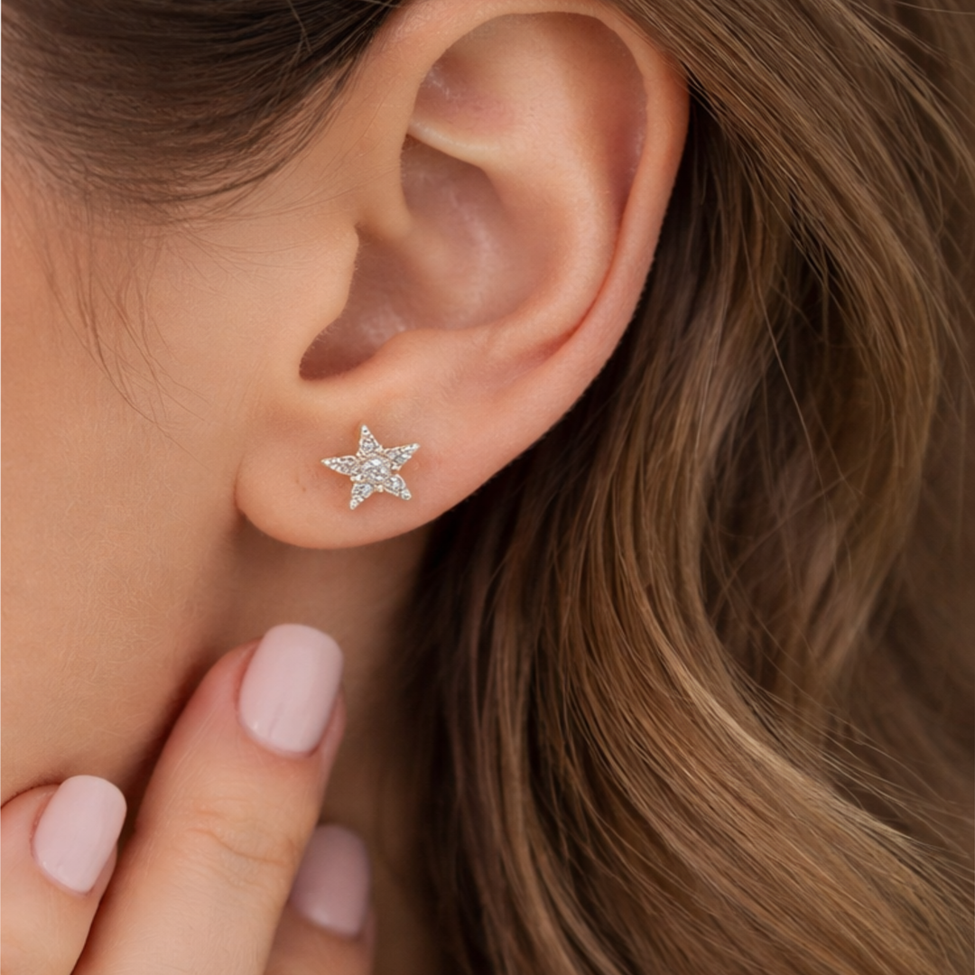 Twinkle Star Crystal Studs