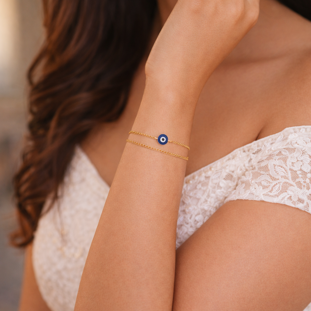 Single Evil Eye Chain Bracelet
