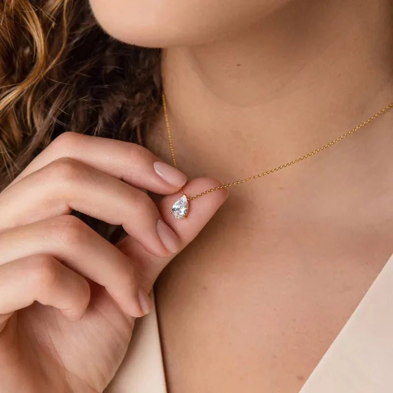 Aurora Teardrop Necklace