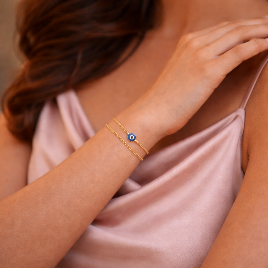 Single Evil Eye Chain Bracelet