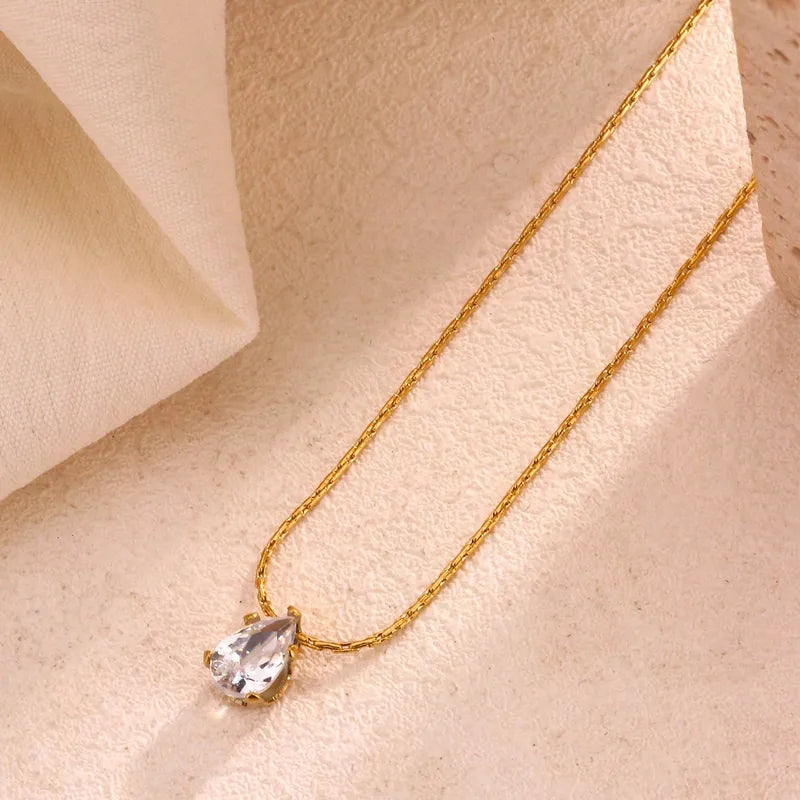 Aurora Teardrop Necklace