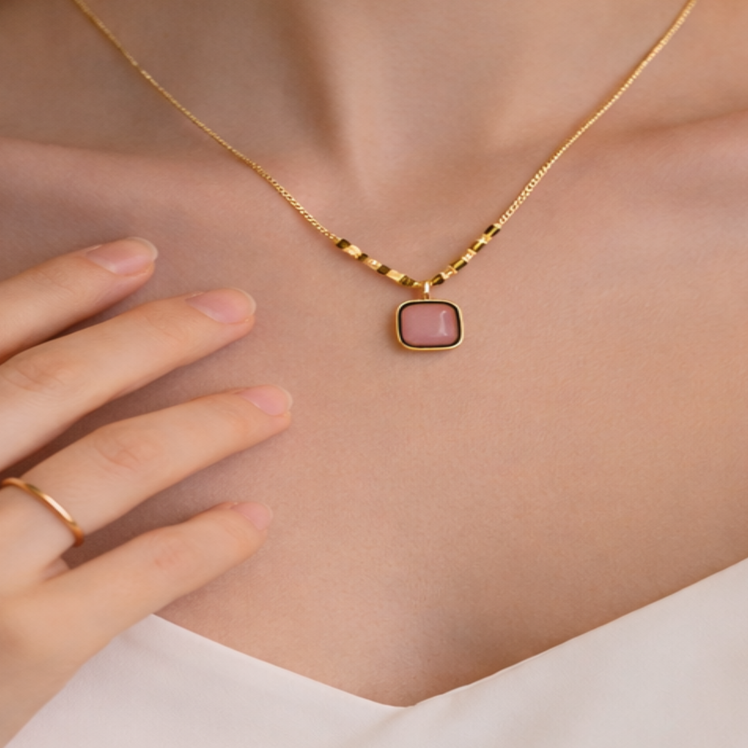 Opal Square Glow  Pearl White