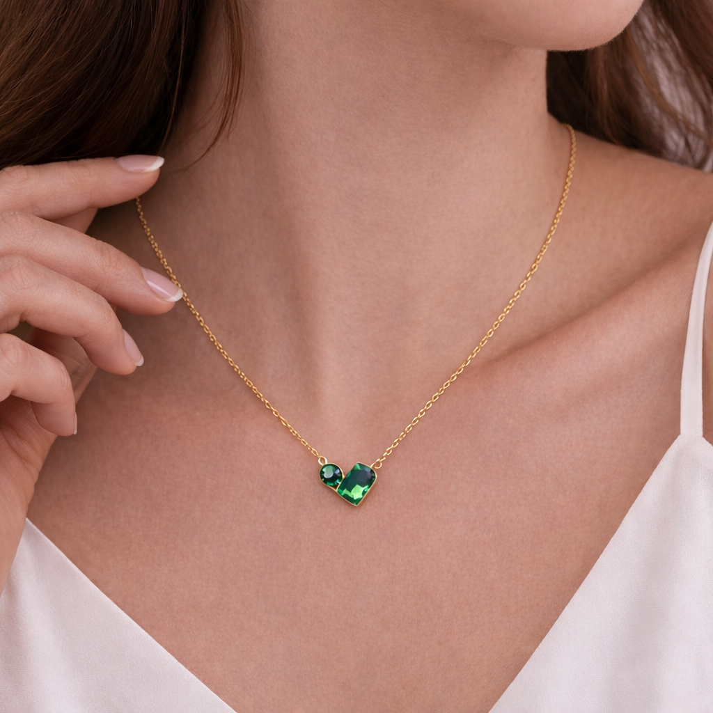 Vector Green Duo Necklace
