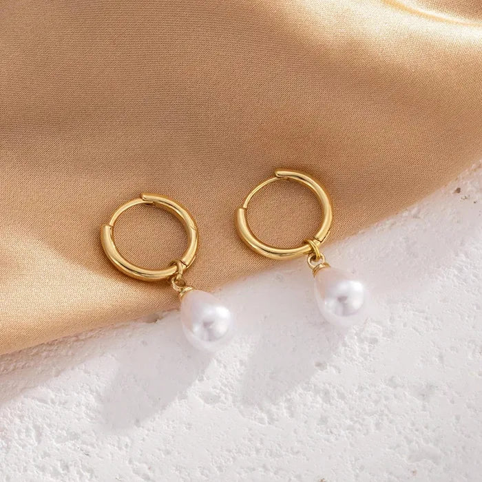 Elegant Pearl Drop Earrings