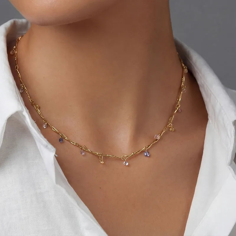 Zarinoor pastel charm necklace