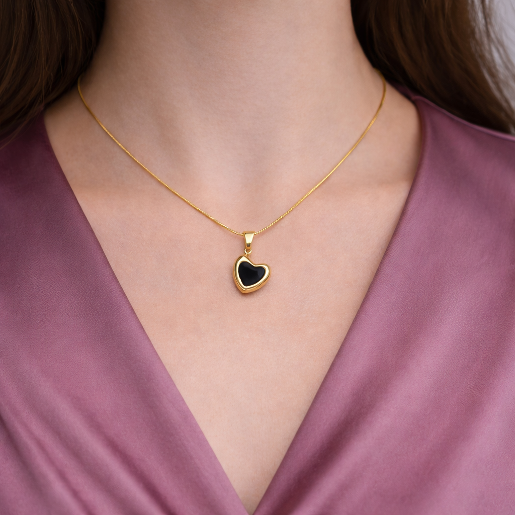 Pure Love Golden Heart Necklace