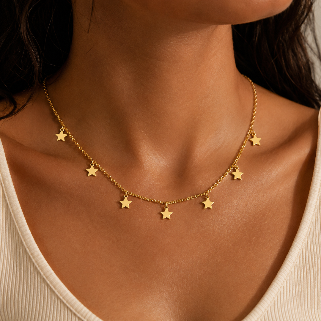 Celestial Star Charm Necklace