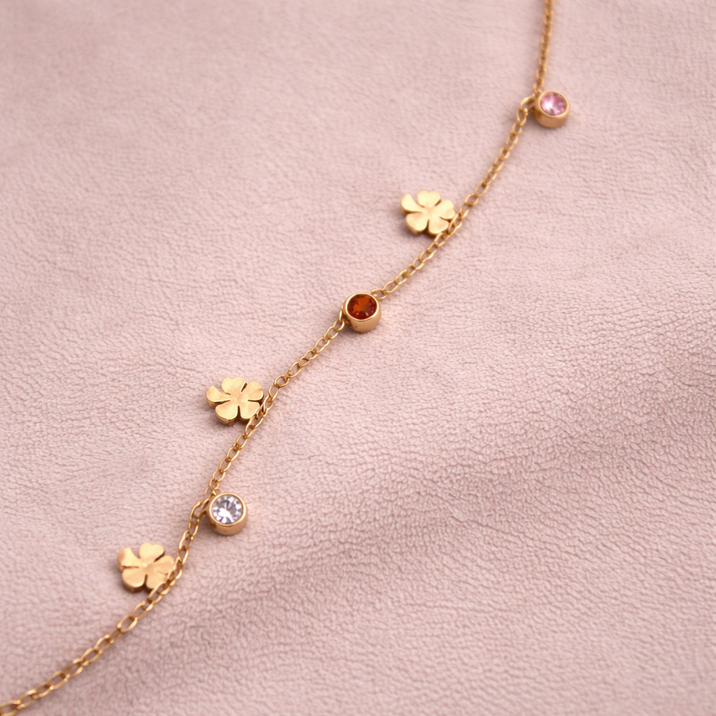 Blossom spark charm bracelet