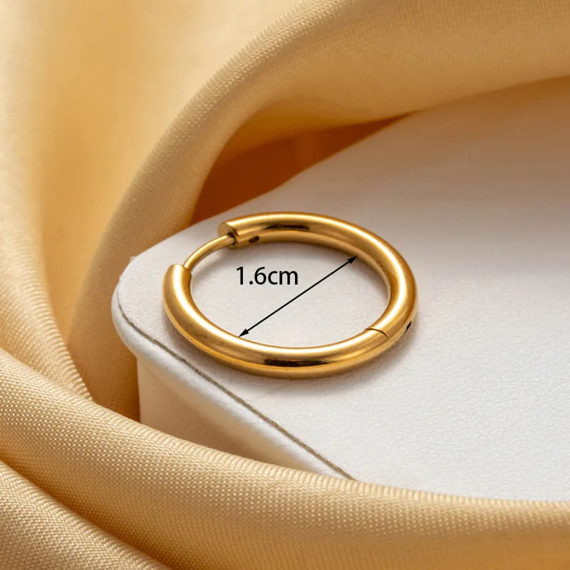 Zarinoor Classic Gold Hoop Earrings