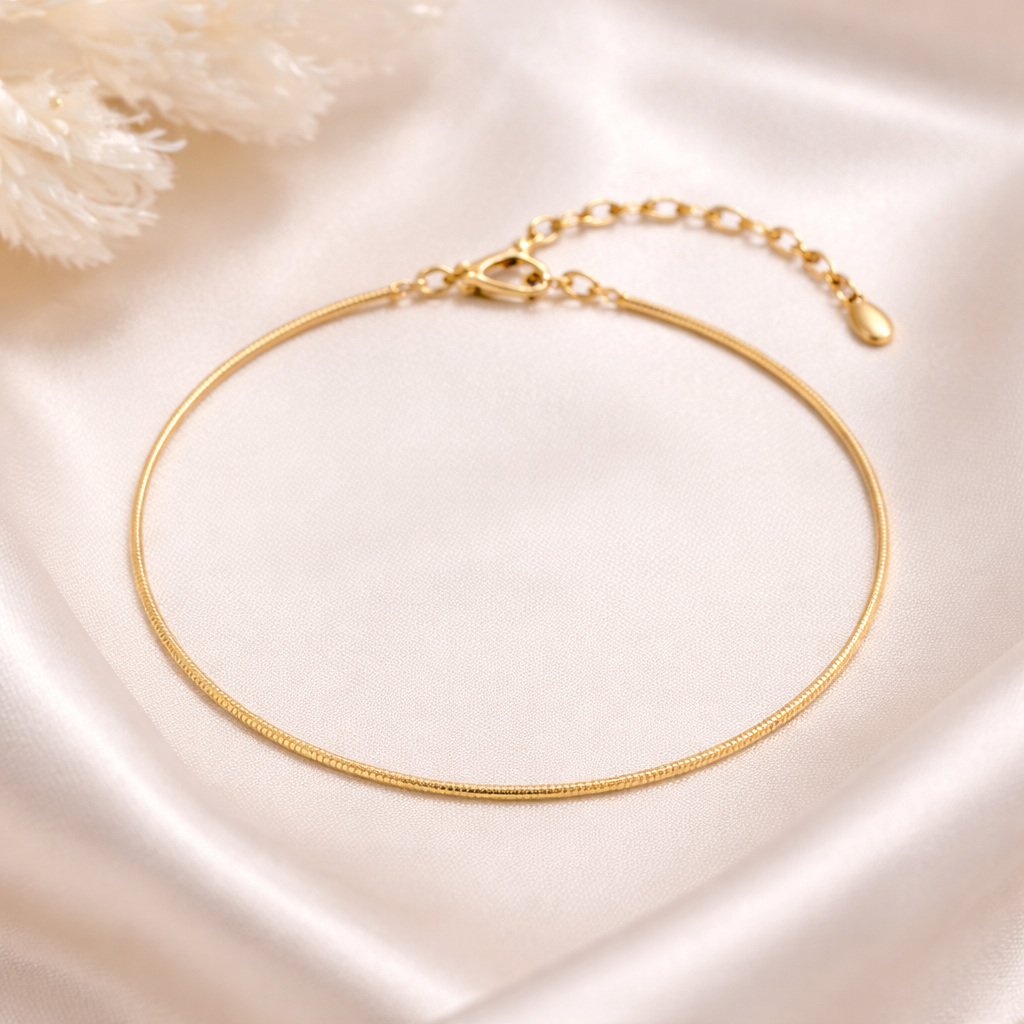 Elegant Gold Snake Chain Bracelet with Lobster Clasp | Minimalist Jewelry